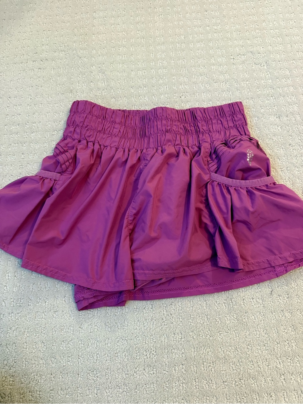 Free People Purple Get Your Flirt On Athletic Skort Shorts